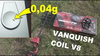 Metal detector Minelab Vanquish 540 V8 - Ho fatto un primo TEST sensibilità a 0,04g Urca!