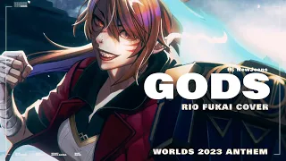 ⤕ GODS ft. NewJeans (뉴진스) / Cover by Rio Fukai | 深海リオ | Worlds 2023 Anthem - League of Legends