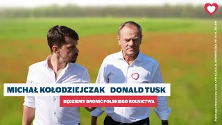 Będziemy bronić polskiego rolnictwa -konferencja prasowa Donalda Tuska i Michała Kołodziejczaka