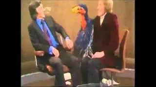 Royalist emu confronts Sir Michael Parkinson