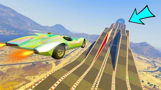 GTA 5 🐷 MEGA RAMPA LE MONT BLANC 3000% ESTREMA !!!