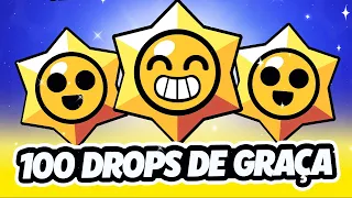 ABRI 100 STARR DROPS CHINESES e VOCÊ NÃO VAI ACREDITAR! BRAWL STARS