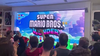 Super Mario Bros. Wonder crowd reaction @ Nintendo NYC