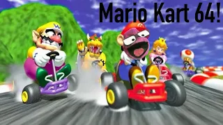 Playing Mario Kart 64 On The N64 Part 1!