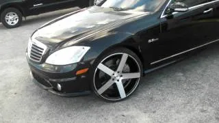 www.DUBSandTIRES.com 22 Inch XO Wheels Havana Machine Black 2008 Mercedes S63 Concave Rims