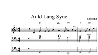Auld Lang Syne: CHRISTMAS SHEET MUSIC Piano Organ & Keyboard Book 2