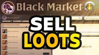 SELLING LOOTS IN BLACK MARKET - ALBION ONLINE