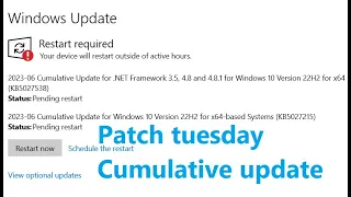 Cumulative Update for Windows 10 Version 22H2 for x64 based Systems KB5027215