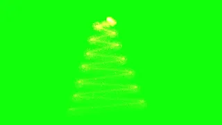 Christmas tree green screen video