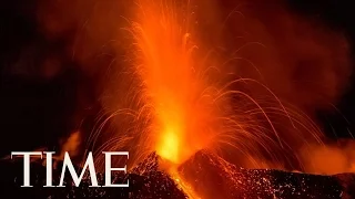 Mount Etna Makes Stunning Eruption In Sicily | TIME