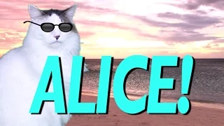 HAPPY BIRTHDAY ALICE! - EPIC CAT Happy Birthday Song