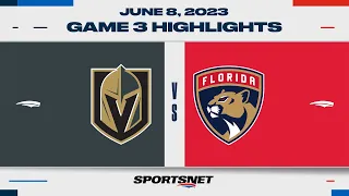 NHL Game 3 Highlights | Golden Knights vs. Panthers - June 8, 2023