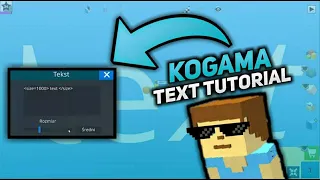 KoGaMa - Text Tutorial