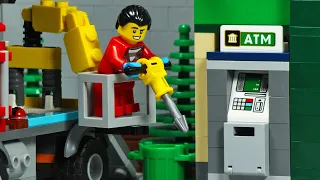 Lego City Bank Robbery - ATM Transport Truck Robbers