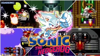 Sonic 1, 2, 3 & Knuckles All Bosses - With Hyper Sonic