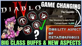 Diablo 4 - CONFIRMED: HUGE Class Changes, NEW Legendary Aspects, Uber Unique Buff, Gauntlet & More!