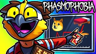 Phasmophobia Funny Moments - Asking Ghosts for their Predictions on Bitcoin!