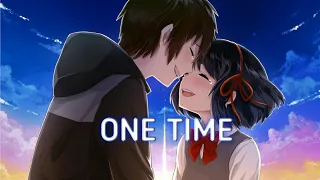 Nightcore - One Time (ft. Justin Bieber) Lyrics