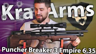 PCP Kral Puncher Breaker 3 Empire 6.35 мм (орех) видео обзор