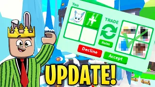 TRADING IN NEW WINTER UPDATE! (I GOT A BAT DRAGON!!)