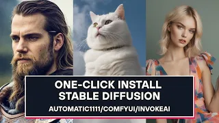 FASTEST Way To Install Stable Diffusion In One-Click! | Automatic1111 | ComfyUI | InvokeAI