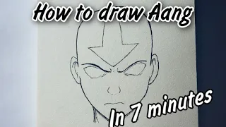 How to draw Avatar Aang in 7 minutes