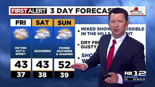 First Alert Thursday evening FOX 12 weather forecast (2/15)