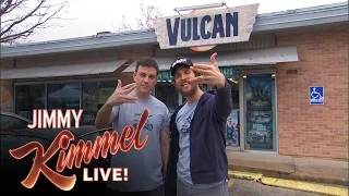 Jimmy Kimmel and Matthew McConaughey Make A Local TV Commercial for Vulcan Video