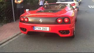 Ferrari F360 Spider Start Up Acceleration