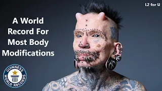 A World Record For Most Body Modifications | Rolf Buchholz | Living Devil | Guinness World Records