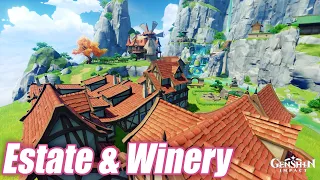 Estate and Winery | Monstadt Main House | Serenitea Pot - Genshin Impact