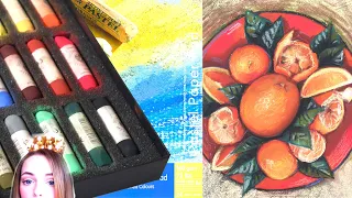 ОБЗОР: Сухая пастель MUNGYO Handmade soft pastel и Бумага для пастели Winsor&Newton "Tints"