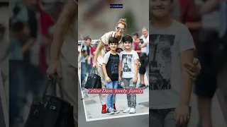 Celine Dion Canadian singer with kids .