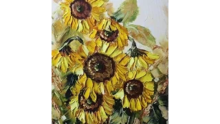 Katarzyna Lach maluje Słoneczniki krok po kroku