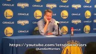 Entire KERR postgame: Steph Curry knee/MCL/MRI, Quinn Cook, McCaw, Casspi