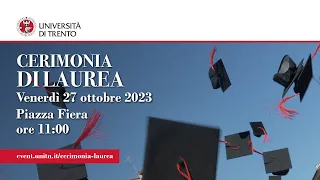 Diretta cerimonia di laurea ottobre 2023