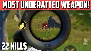 THE MOST UNDERATTED WEAPON IN PUBG MOBILE! | 22 Kills | TPP Gameplay