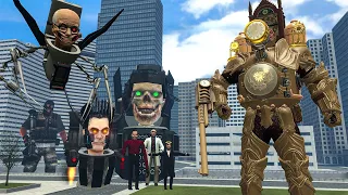 NEW ULTIMATE TITAN CLOCKMAN VS ALL SKIBIDI TOILET AND MULTIVERSE BOSSES In Garry's Mod!