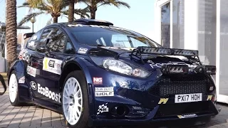 2017 Ford Fiesta R5 Evo 2 Rally Car - Start, rev and take off - Driving Mallorca meeting 19/4/16
