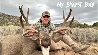 MY BIGGEST BUCK | Utah Late Muzzleloader Kill Shot!!