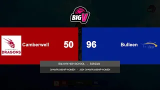 BigV Champ Women - Camberwell vs Bulleen - Round 8