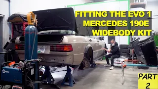 Fitting the Widebody Kit - Mercedes 190 EVO 1 Build - Part 2