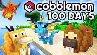 I Spent 100 Days in Cobblemon: Pixelmon's Newest Competitor