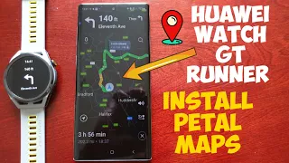 Huawei Watch GT Runner How to Install & Setup Petal Maps|Navigation Sync,GPS,Destinations,Traffic