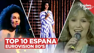 Top 10 Canciones de España en Eurovision | Años 80's