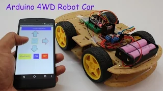 Smartphone Controlled Arduino 4WD Robot Car ( Part - II )