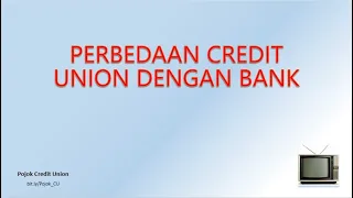 Loh    ternyata Credit Union beda dengan bank