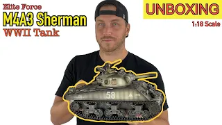 M4A3 Sherman Tank! (1:18 scale) It's HUGE!