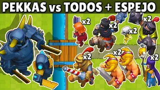 PEKKA + MINI PEKKA vs ALL CARDS using MIRROR | CLASH ROYALE OLYMPICS