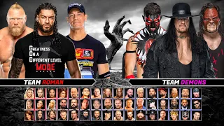 DEMONS Vs Roman Reigns John Cena & Brock Lesnar WWE 2K22